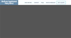 Desktop Screenshot of medicaresupplementpolicydirect.com